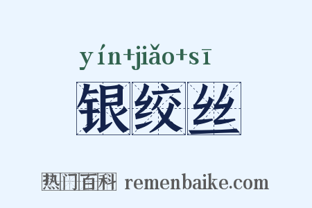 银绞丝是什么意思的图片